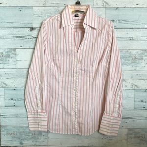 Express v neck button down top